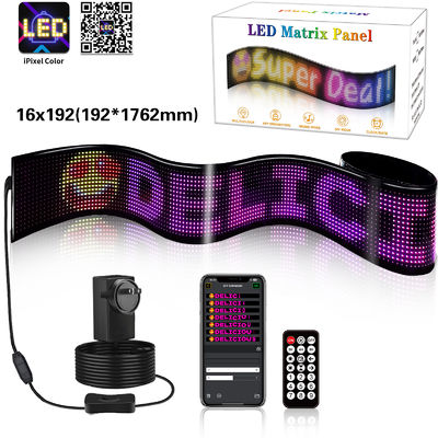 สกรีนพานิลเมทริกซ์ยืดหยุ่น USB 5V ขนาดพิกเซล 16*192 สําหรับการใช้งานหลากหลาย